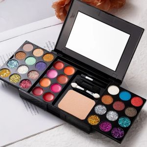พาเลทอายแชโดว์เชดเดอร์สชุดแต่งหน้าเครื่องสำอางอเนกประสงค์ที่มีสีสันสำหรับการใช้งานระดับมืออาชีพและในชีวิตประจำวัน สี:02