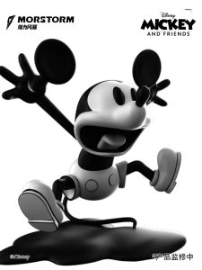 Morstorm Mickey Scary Jump Retro Style Figurine Desktop Decoration New Year Gift Funny Plaything Collectible PVC Material