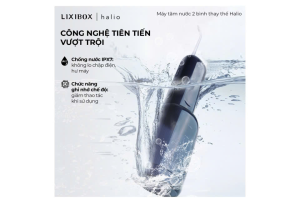 [NOEL SĂN SALE 50%] Máy Tăm Nước 2 Bình Thay Thế Halio UltraClean Express Hydro Floss Dùng Cho Cả Răng Niềng