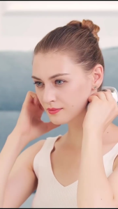 Máy massage cổ 4D giảm đau vùng cổ vai gáy giúp ngủ ngon dụng cụ mát xa cổ massage hồng ngoại thông minh máy massage cổ xung điện EMS