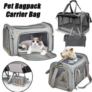 Multifunctional Carrier Pet Handbag Large Capacity Cats Carrier Transport Travel Bag Foldable Breathable Bag