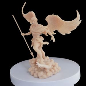 โมเดลสำหรับผู้ชอบสายปีกสวยเซนต์มิคาเอลหรือไมเคิลอัครฑูตสวรรค์ผู้ปราบมารสัญญาลักษณ์แห่งการเอาชนะด้านมืดความดีและความชั่ว