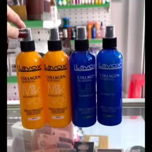 Sữa dưỡng tóc Lavox collagen dạng xịt NL348 chống tia uv siêu bảo vệ tóc phục hồi tóc hư tổn 280ml