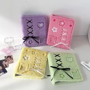 Sổ Đựng Ảnh Bìa Mềm Hình Nơ A5 Phong Cách Kpop Kích Thước 3 Inch Dễ Thương Dành Cho Idol Nữ Album Ảnh Quà Tặng Lưu Trữ Thẻ Học Sinh