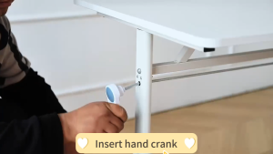 Adjustable Table Hand-cranked Desk Standing Table Desk Computer Desk Home Learning Writing Desk