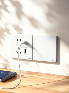 CHNT | Ultra-thin Matt Finish Switch Socket Panel 16A