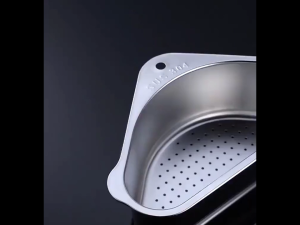 304 Stainless Steel Sink Strainer Basket Hanging Triangle Drain Storage Basket