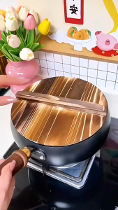 กระทะเหล็กเผา กระทะเหล็ก กะทะ กระทะเหล็กก้นลึก ขนาด20-28cm ไม่เคลือบ กระทะนอนสติ๊ก มือตอกโดยไม่ต้องเคลือบ ใช้ได้กับทุกเตาเลยค่ะ กระทะทรงลึก