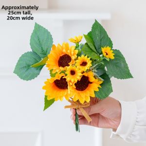RoomTour Decorative Artificial Flower Bouquet High-End Fake Flowers for Tabletop Living Room Decorations And Dining Table Arrangements