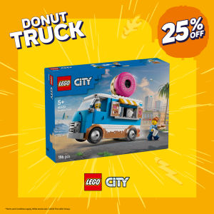 LEGO City 60452 Doughnut Truck (196 Pieces) Building Blocks Kids Toy
