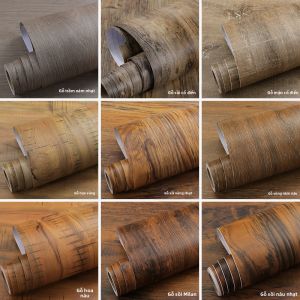 XIANXIANWUFANG | Thick Vintage Self-Adhesive Wood Grain Sticker