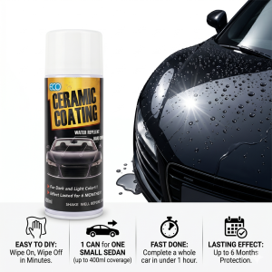 ECO Nano Ceramic Car Coating Spray 400ml | Paint Protection Wax Sealant & Hydrophobic Gloss Polish DIY Easy Apply