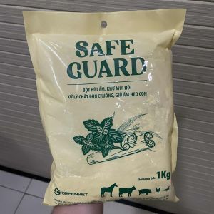SAFE GUARD 1kg phấnbột lăngbột rắc mùi quế khử ẩm bột hút ẩm khử mùi hôi phân nền chuồng trại mùi cát mèo giữ ấm heo con hút ẩm chuồng gà.