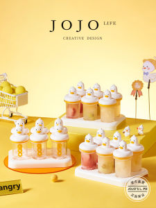 Mr Grocery JOJOS L. PD. Cartoon Ice Cream Mold Ice Pop Wrapper Tool Kitchen Cooking Utensils Ice Tray Ice Cube Maker Ice Bag
