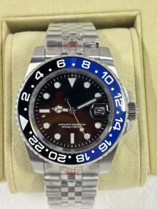 Japan3215 GMT Quartz Mens Watch Calendar and Luminous Display 100ATM Water Resistance sapphire Crystal and Rotating Bezel