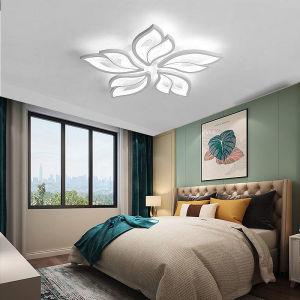 ไฟเพดานดอกไม้ LED LANTU รับประกัน3ปีและรีโมทหรี่แสงโคมระย้าทรงดอกไม้ทันสมัยสำหรับห้องเด็กห้องรับประทานอาหารห้องนอนไฟห้องนั่งเล่น