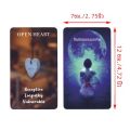 Heart Hidden Secrets Oracle Deck, ไพ่ทาโรต์รัก, เผือกทํานายสําหรับผู้เริ่มต้น, คําทํานาย, เวอร์ชันภาษาอังกฤษ, 12x7 ซม., 78 ใบ. 