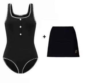 Elegant Embroidered Halter Neck One Piece Swimsuit for Women Vacation Beach Thermal Pool Edgeless Pool Fashionable Backless