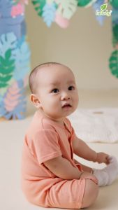 LULLABY - Romper bé trai cài giữa - NH375N