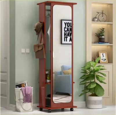 Economic Single Door Wardrobe Mirror Modern Home Bedroom Storage Cabinet Childrens Closet Clothing Storage Organizer