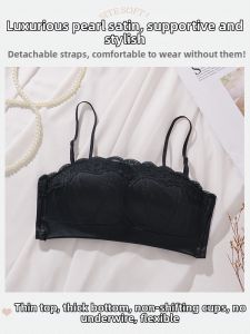 Red Underwear Set for Small Breasts Gathering No Steel Ring Reducing Armpit Fat Preventing Sagging