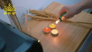 MJ Tealight Golden / Lilin Tungku Aromateraphy / Refill isi 100 Pcs Durasi 4 Jam 30 Menit / Candle Kuning Merah Putih Bahan Parafin