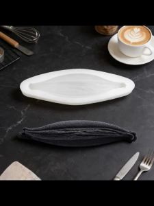 1 or 10-Cell Vanilla Pod Design Food Grade Silicone Chocolate Mould Kitchen Bakeware Silicone Mousse Cake Mold Dessert Tools