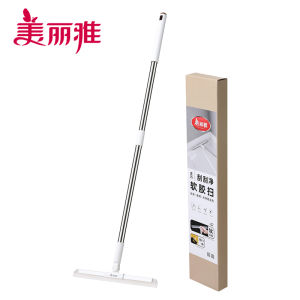 Magic Broom Water Scraper Silicone Strip Stainless Steel Extended Pole Large Size Mopping Household Cleaning Tool Liya Brand
