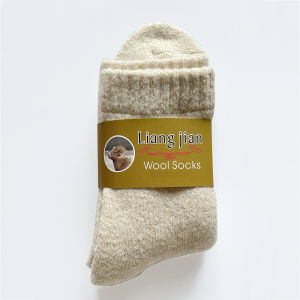 1 Pairs High Quality Mens Wool Socks Winter Thick Warm Snow Boots  Socks Outdoor Cold Resistant Frost Proof Super THick Socks