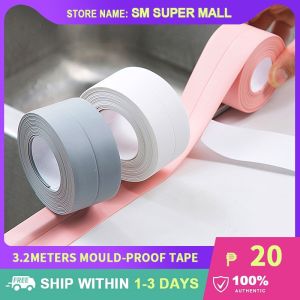 【Mould-proof】3.8cm*3.2m Sealing Strip Tapes for Kitchen Sink Self Adhesive Waterproof Bathroom Toilet Caulk Strip