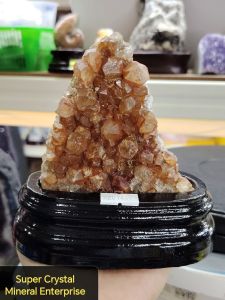 Natural South Africa Old Mine Red Quartz Crystal Ornament RAA03