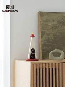 Wozoom Minimalist Style Creative Clock Decorative Tabletop Entrance Home Decor Wooden Material Daily Gift Desktop Decoration