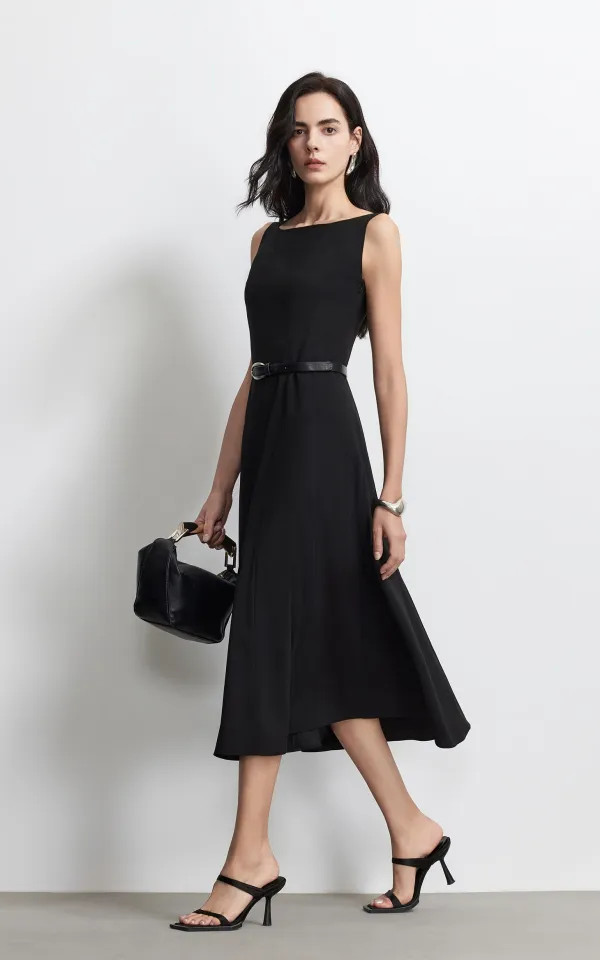 vero moda leather dress | New Women's Wool Leather-Trim Elegant End-of-Season Sale