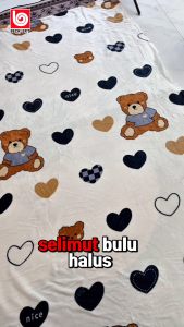 (Becklers) X (HF) SELIMUT BAHAN POLYESTER LEMBUT UK 180X200 CM MOTIF BERAGAM