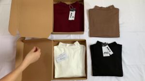 Áo giữ nhiệt nữ áo thun cổ cao 3 phân vải nhập quảng châu cực đẹp cực ấm DECI.IN ST19