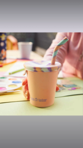 Klean Kanteen Pastel Little Kids Straw Cup 296ml