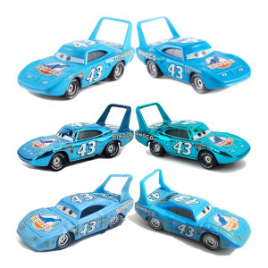Takara Tomy | Pixar Car Battle-Damaged Car King Anime Model Electroplating 43 Strip Weathers Dinoco Toy Metal Die Casting Birthday Gift
