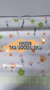 HX209 [10 pcs] Tas Kantong Belanja Plastik Serut Tote Shopping Plastic Goodie Bag