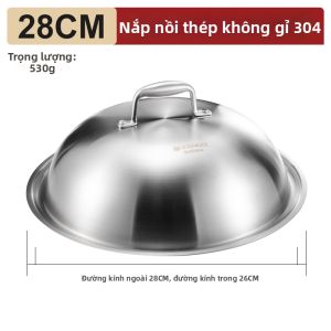 RONGCHUAN | Nắp Vòm Chống Tràn Chịu Nhiệt Độ Cao Dùng cho Thực Phẩm 32cm
