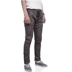 CELANA Chino Karet ABU TUA - Celana Chino Karet Pria Panjang -Celana Chino Karet Basic Panjang - Celana Chino Karet Panjang Kasual - Celana Chino Karet Outfit Simple