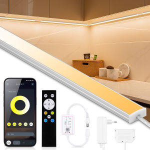 Bluetooth Smart Dimmable CCT LED Lights Bar Bedroom Kitchen Wall Lamp for Cabinet Acoustic Wall Wood Panel Decor Lighting