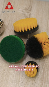 Mitsushi 12PCS Drill Brush Cleaner Kit for Cleaning Bathtub Glass Car Tire Washing Brush Nylon Brushes Power Scrubber Electric Drill Electric Drill Scrub Brush Kit