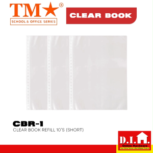 Do It Home TM Clear Book Refill 10s Short CBR-1