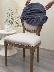 1Pc Vỏ Bọc Ghế Ăn Bằng Vải Thun Co Giãn Kiểu Bắc Âu T-Jacquard Cho Mọi Mùa Thích Hợp Cho Gia Đình Khách Sạn Tiệc Cưới Nhà Bếp - Vỏ Bọc