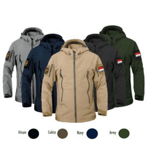 Jaket Tactical Pria Tad Bravo / Jaket Taktikal Military Parasut Waterproof Pria