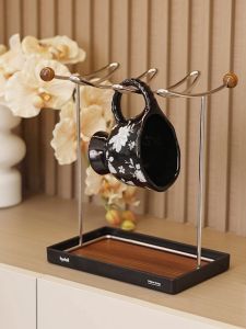 Vintage Style Drain Cup Holder Inverted Wine Glass Cup Rack Mug Water Cup Tea Cup Storage Shelf Coffee Cup Stand for Home Use