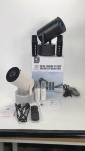 HY-300 Pro KTV Projector Screen with Speaker and 2 UHF Microphone Home Cinema Outdoor Portable Home Theatre Video Projectors