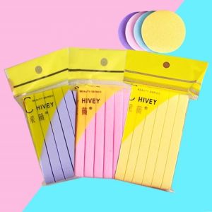 12 ชิ้นฟองน้ำทำความสะอาดผิวหน้าพัฟอัดเครื่องแต่งหน้าท่องเที่ยวล้างหน้า STICK