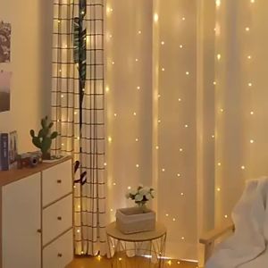 Holiday Party Decoration LED 8 Mode Christmas Light USB Curtain String Light Wedding Fairy Light Valentines Day Girlfriend Gift