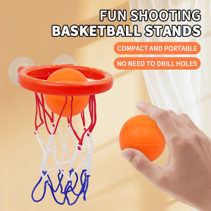 Childrens non perforated basketball hoop indoor basketball throwing rack toy water play ball toy mini basketball hoop+3 ball